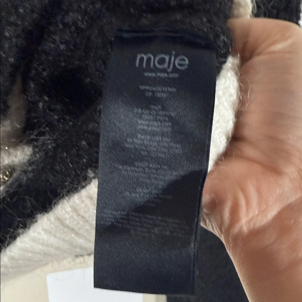 Maje Mutine Crested Button Cardigan - Picture 7 of 8